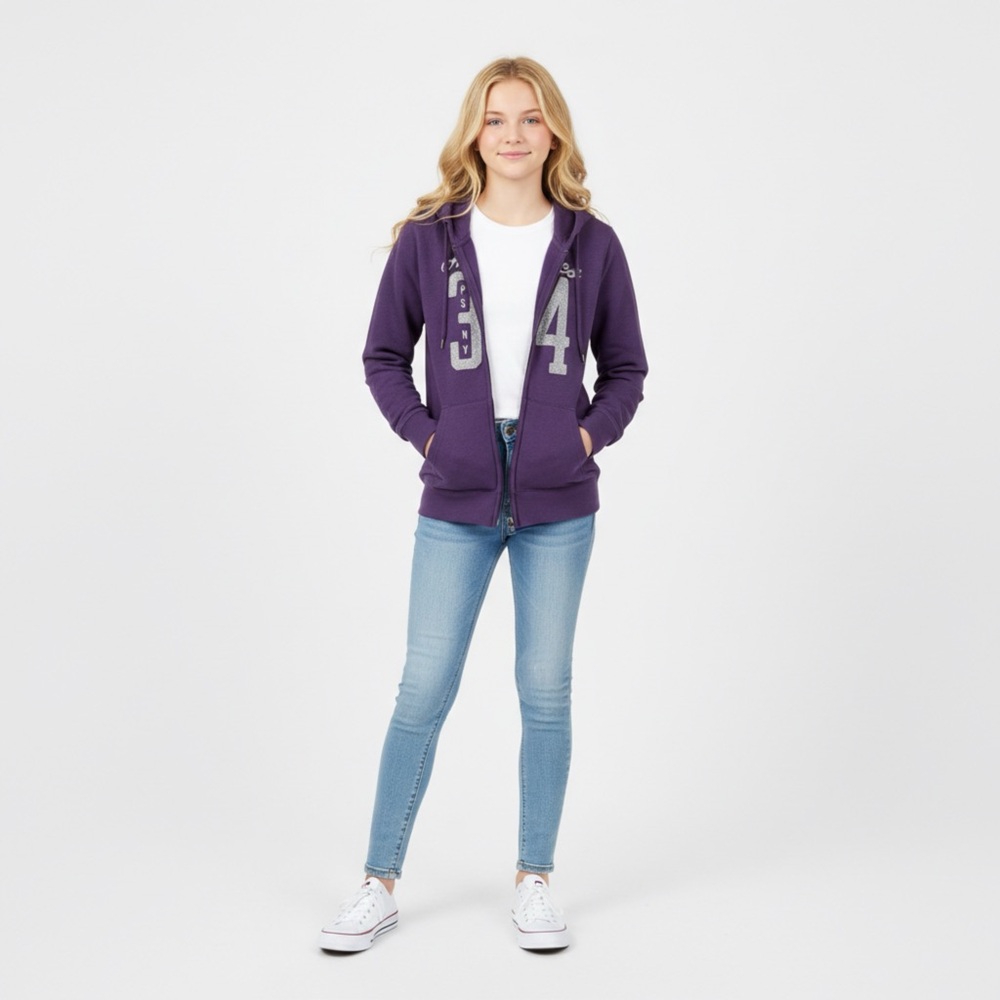 Aeropostale Kids Purple Graphic Hoodie